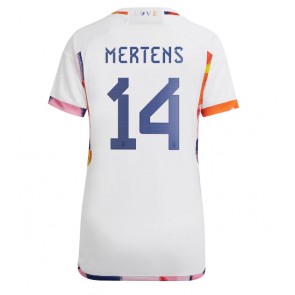Belgien Dries Mertens #14 kläder Kvinnor VM 2022 Bortatröja Kortärmad